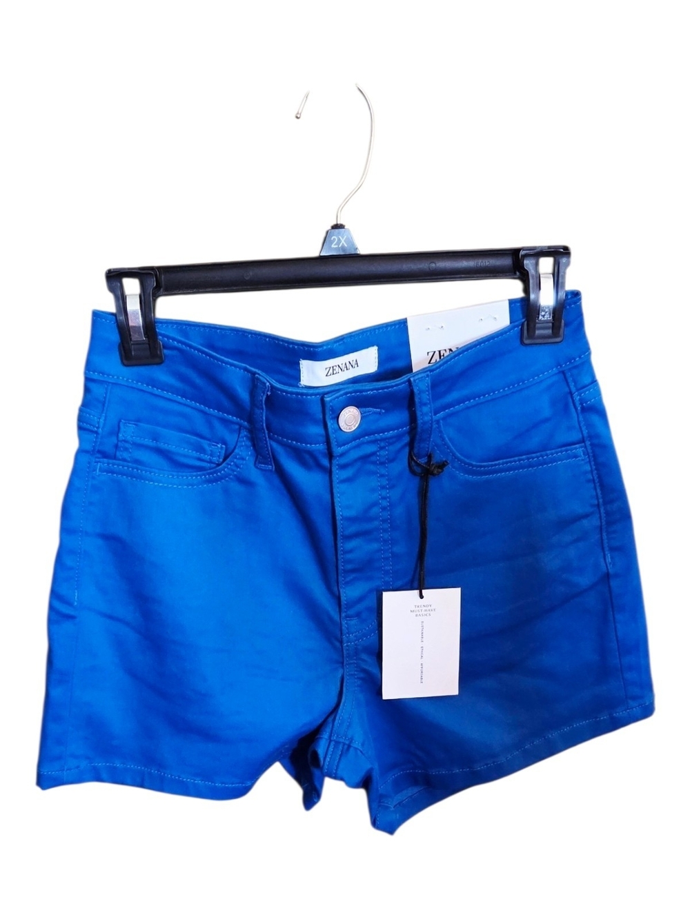 Zenana Outfitters Vibrant Royal Blue Stretch Shorts